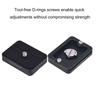 Bidirectional Clamps Quick Release Pate 50mm Aluminum Alloy Twin Double Duplex Clamp