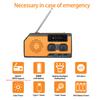Hand Crank Radio AM/FM/WB NOAA Weather LED Flashlight Power Bank Portable LED Flashlight Torch Reading Lamp for Outdoor Camping