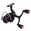 Spinning Reel Metal High Hardness Double Rocker Arm Fishing Reel with Shallow Line Cup for Ice Fishing 2000
