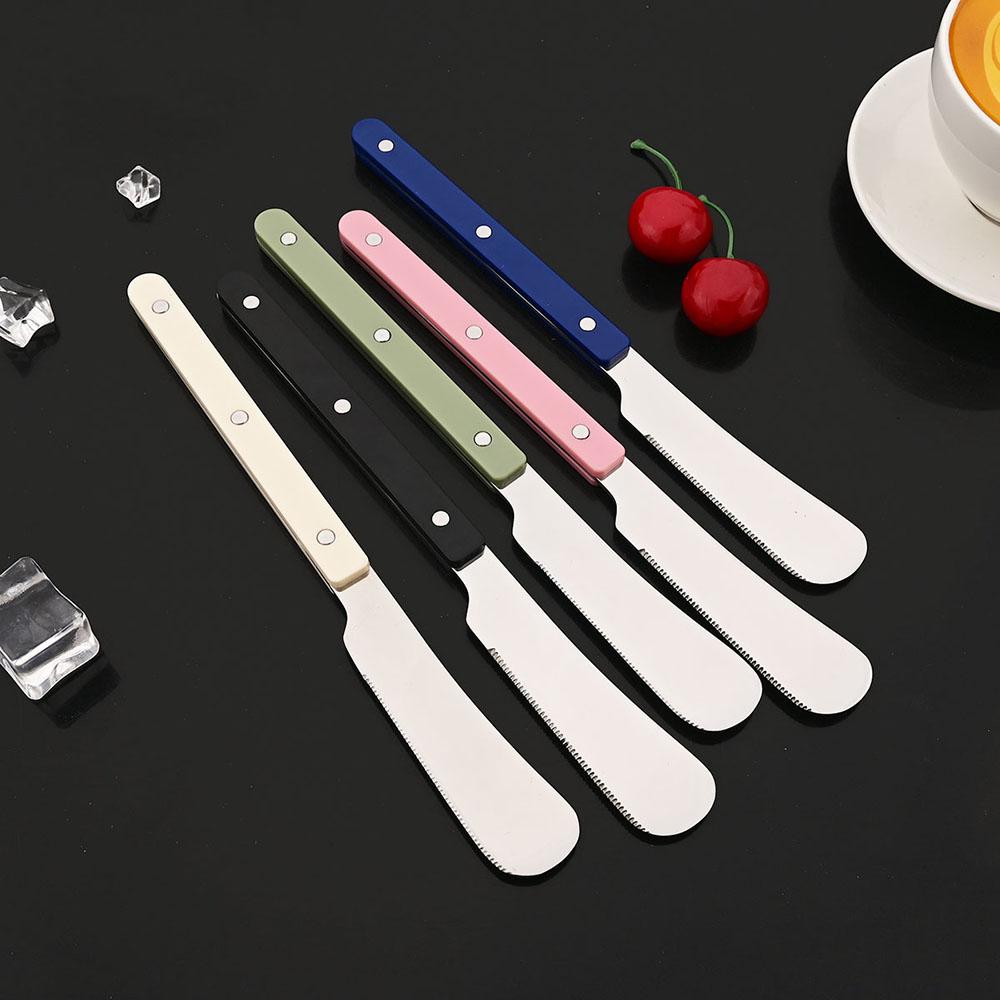 4Pcs Black Silver Acrylic Handle Dinnerware Knife Fork Spoon Set Stainless Steels Cutlery Set Western Home Kitchen Flatware