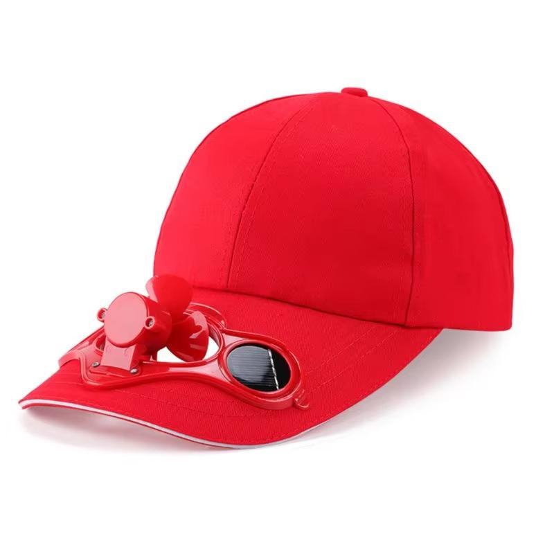 Solar Fan Hat for Men Women - Sun Protection Summer Cooling Cap with USB Rechargeable Fan, UV Sunshield, Adjustable & Breathable