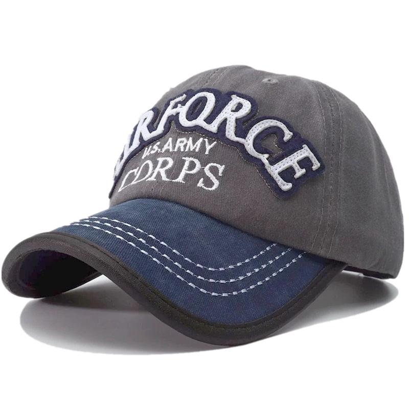 Hot Sale Unisex Cap U.S.ARMY Embroidery Vintage Leather Edging Baseball Cap Men Women Casual Outdoor Dad Hats