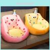 Apple Shaped And Polka Dot Design Plush Seat Pad With Pp Cotton Filling For Childrens Playroom And Lounge
