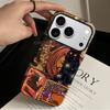 Popular Cool Cat Illustration Mobile Phone Case for Apple 17pro Matte Film iPhone Protective Cover