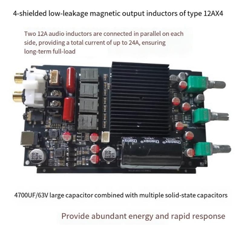 TPA3255 Base 600W Mono Subwoofer Amplifier Board Featuring PurePath Clear And Low Leakage Inductors