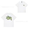 [2] American trendy brand short-sleeved t-shirt black and white collection printed short-sleeved t-shirt casual couple men and women of the same style