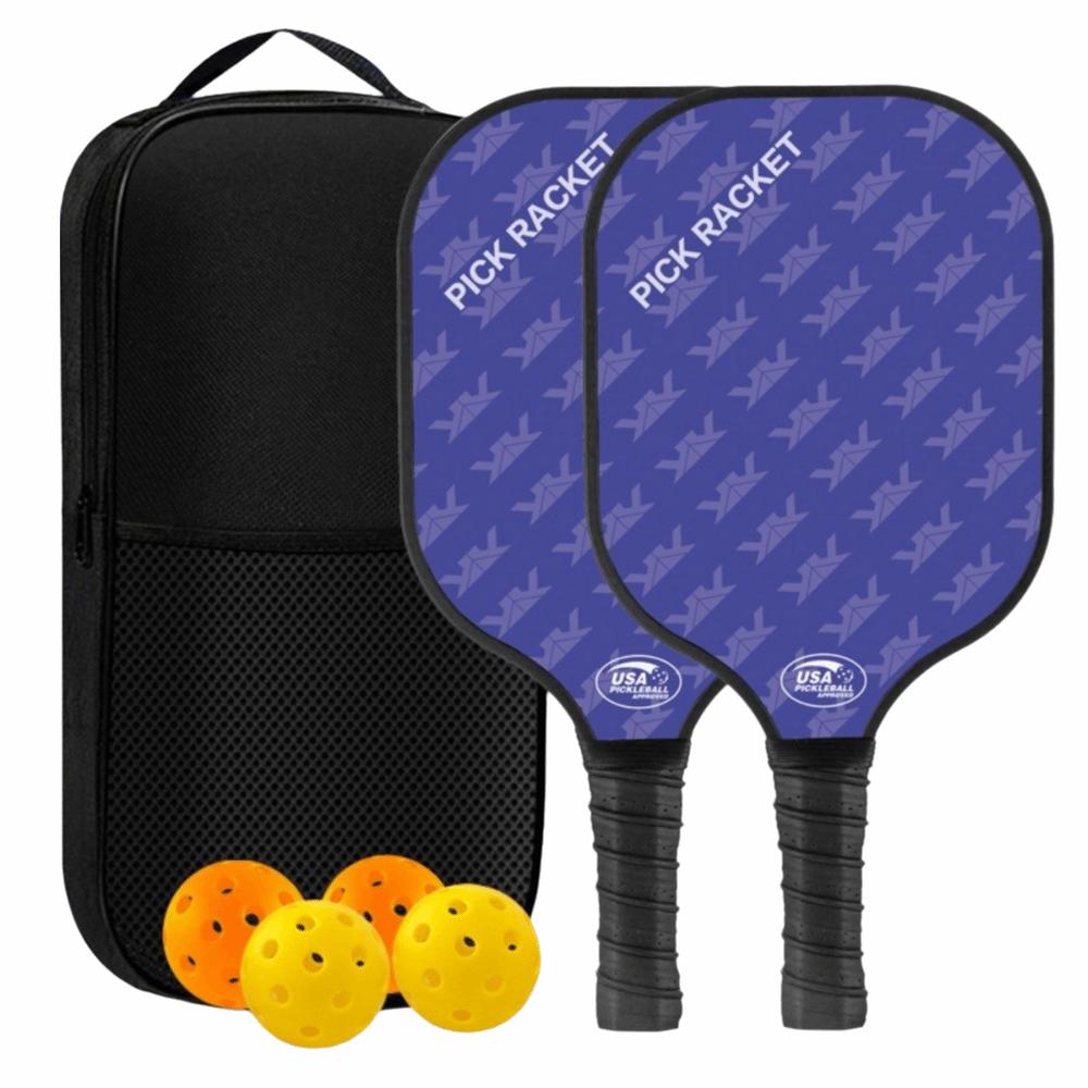

Durable Pickleball Paddles Set Lightweight Pickleball Ball Paddle Set Sports Accessories синий