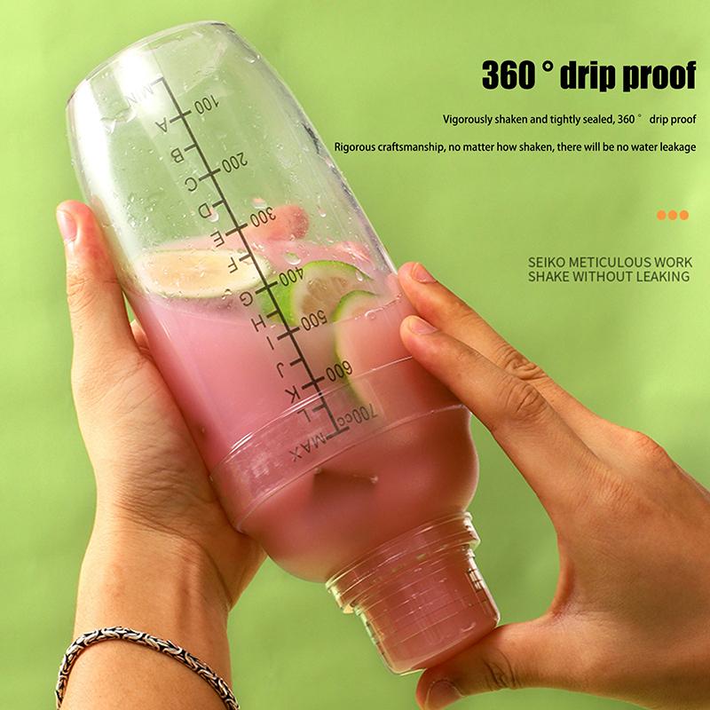 Pc Resin Cocktail Shaker Martini Hand Shaker Cup With Scales 350Ml/500Ml/700Ml/1000Ml Milk Tea Wine Drink Shaker Mixer Bar Tool