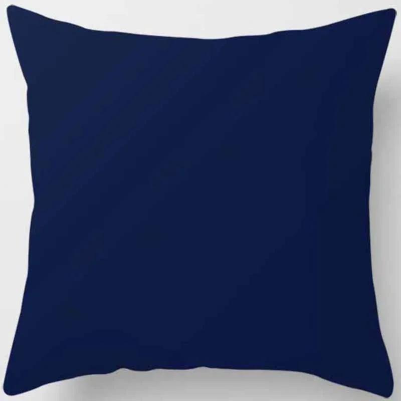 Blau tonbedruckter quadratischer Kissenbezug, Heimdekoration, Sofakissenbezug für Auto 60X60CM Kissenbezug