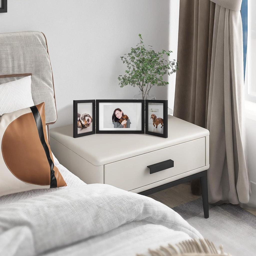 Klappbarer Schreibtisch Triptychon Fotorahmen: 2 6-Zoll & 1 7-Zoll Rahmen - Perfektes Muttertagsgeschenk
