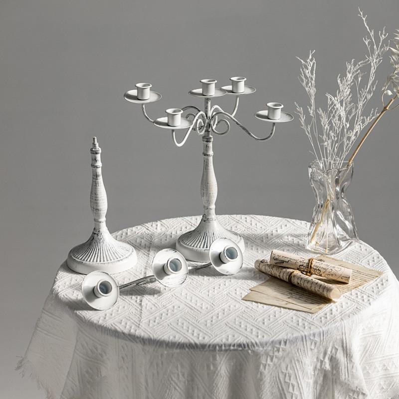 1/3/5 European Retro Candlestick Decoration Household Romantic Candlelight Dinner Wedding Shooting Props