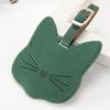 Tag PU Leather Cat Shape Airplane Suitcase Tag Travel Accessories Boarding Pass Luggage Tag