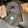 Atmosphere blue coffee plaid scarf women's new warm versatile plaid scarf student couple thickened shawl