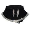 European and American Temperament Bride Jewelry Set Wedding Decoration Simple Necklace Earrings Suite