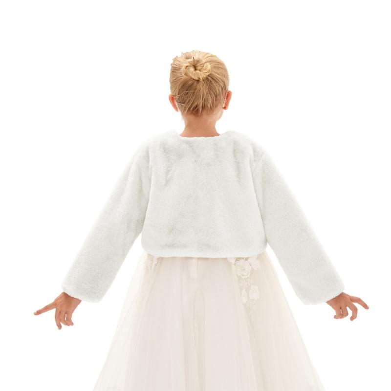 Brautjungfer Stola Kinder Warmer Umhang Baby Oberbekleidung Schal Winteraccessoires für Hochzeitsfeier