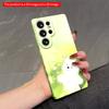 2DFlat Samsung Phone Case Soft White Bear In Dreamy Green Meadow Applicable To Galaxy S23 S24 S25ULTRA S26 A12 A14 A15 A16 A54 A55