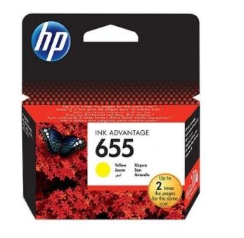 HP 655XL Yellow High Yield Ink Cartridge - Premium Quality for Brilliant Color Output