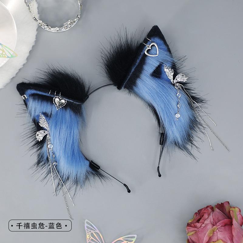 Plush animal ear pendant headgear exotic hair accessories cosplay comic show props accessories headband