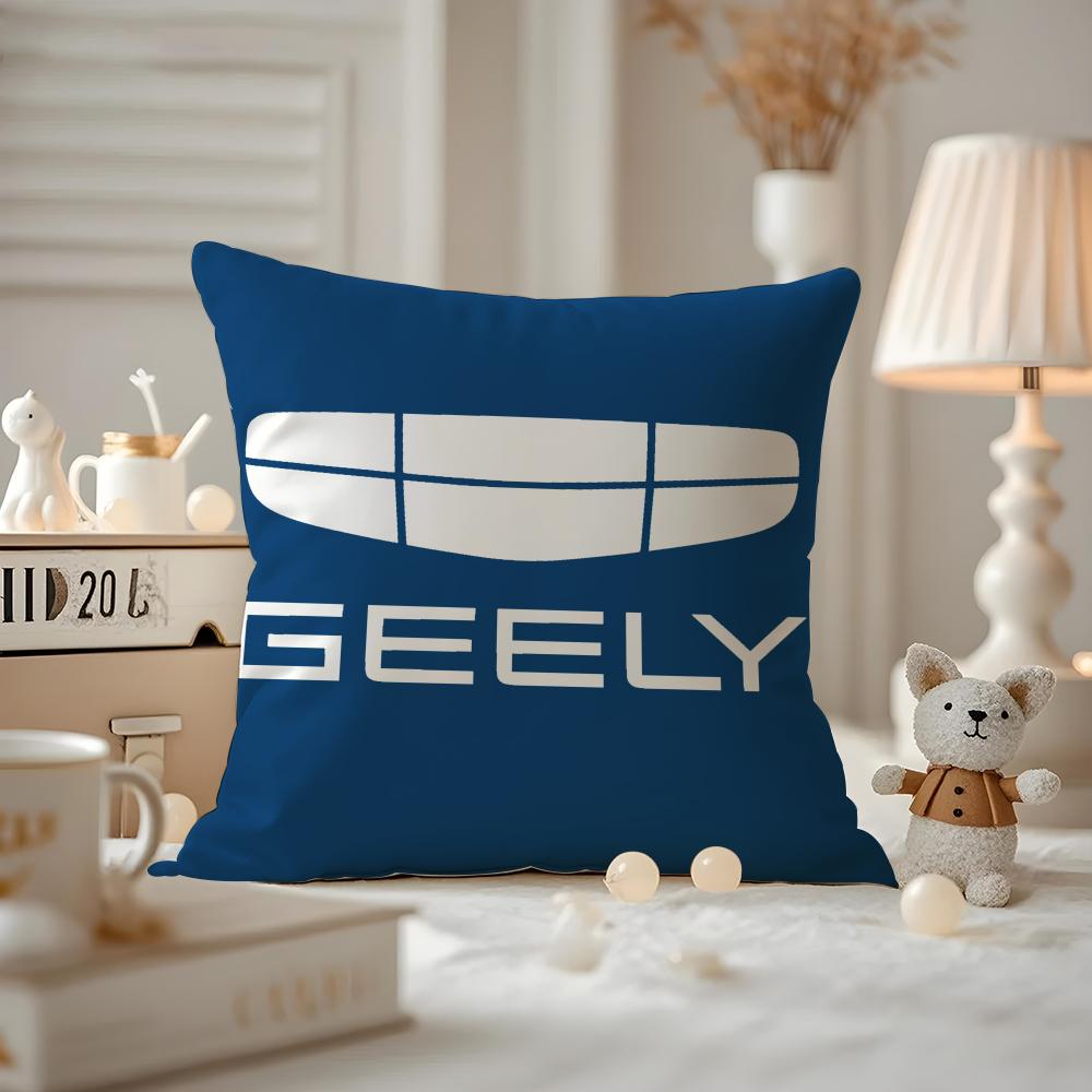 Cushion Cover Anti-dustmite Pillowcase Invisible Zipper Silky Short Plush Sofa Cushion Cover GEELY