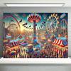 1 backdrop for an amusement park, suitable for home decoration, party decoration and as props for photography studios