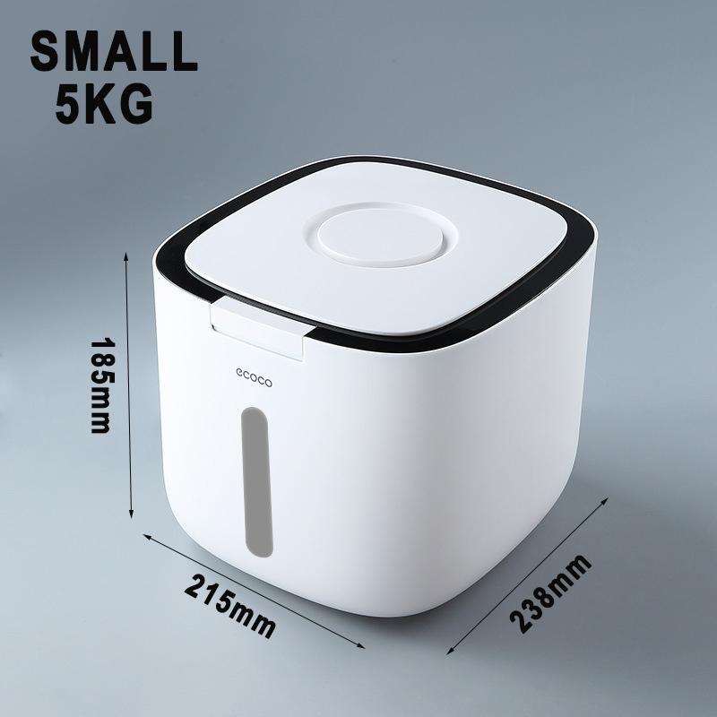 

Kitchen Nano Rice Container Bucket Dispenser Anti-Bug Sealed Grain Automatic Pet Food Storage Box Pet Food Storage Container