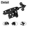 Slide Bolt Gate Latch Iron Bolt Sliding Lock Black Bolt Gate Lock with Screws for Outdoor Doors Sheds Barn Door Home Hardware 1p