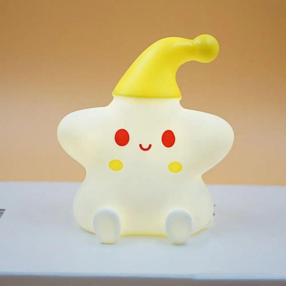 Silicone LED Star Night Light Battery Powered LED Night Light Baby Toy Table Lamp Bedroom