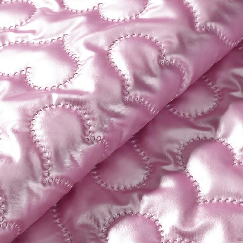 100cm*138cm Muti Colors Heart Printed PU Leather Quilting Fabric Embossing Cotton Lining Fabric for DIY Sewing Clothing