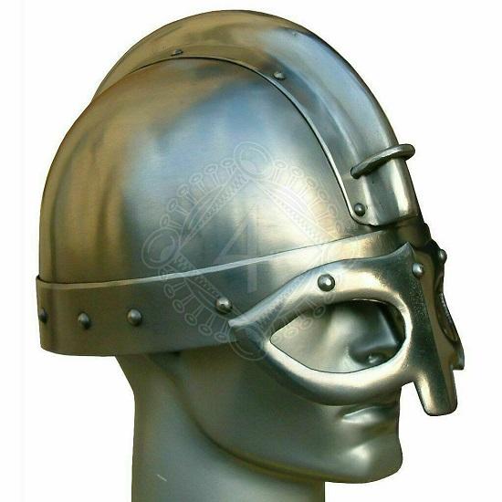 Medieval Early Scandinavian Steel Helmet 18 Gauge Gjermundbu Costume