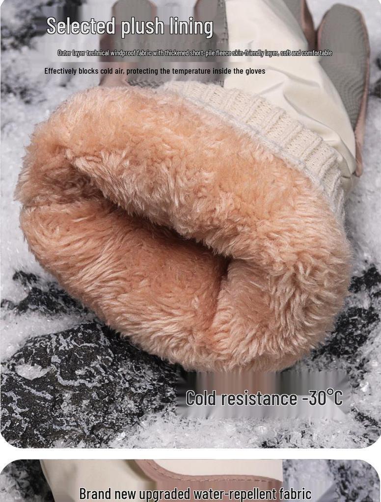 Capybara Kinder Winter Skihandschuhe - Wasserdicht, Winddicht, Warm, für Jungen, Mädchen und Teenager