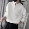 Men's Korean Style Zipper Stand-Up Collar Sweatshirt: Spring/Autumn Casual Long Sleeve Pullover
