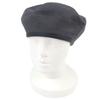 Pristine Beret Saint Honoré Serie Button Leather Trim Gray Cotton 56 Used