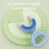 U-shaped Toothbrush Manual Easy To Use Cute Shape Soft Bristle Adorable Clean Silicone U-shaped Children Toothbrush for Child