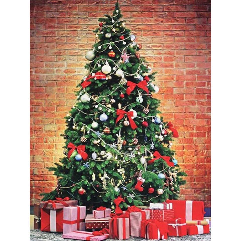 5D DIY Diamond Painting Full Round Christmas Tree Kit Embroidery Mosaic Picture Cross Stitch Wall Sticker Gift Home Decoration