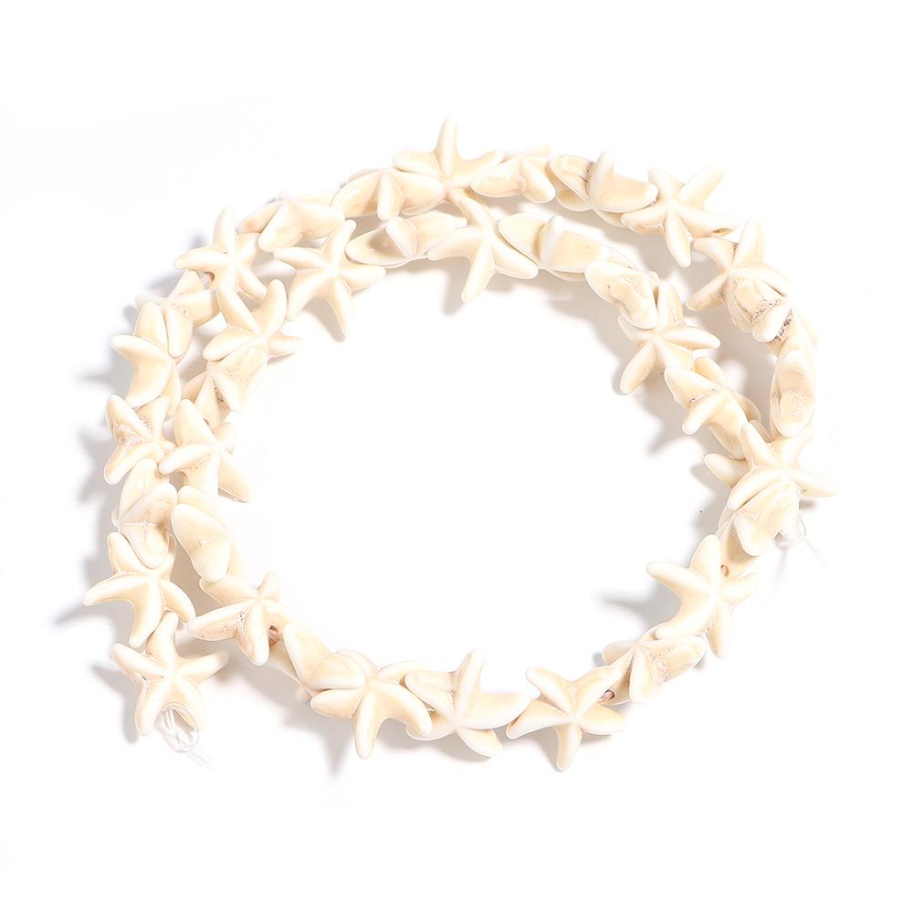 1 String Nature Stone Beads Starfish Turquoises Beads For Jewelry Making DIY Bracelet Necklace Accessories