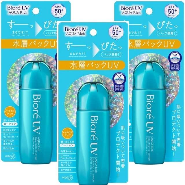 Set of 3 Biore UV Aqua Rich Aqua Protect Lotion 70ml Kao