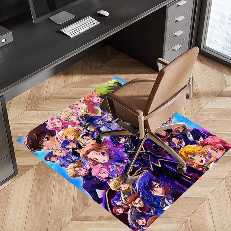 Anime Code Geass Printed Absorbent Washable Carpet,Non-Slip Bathroom Mats,Kitchen Rugs,Living Room Entrance,Camping Picnic Rugs