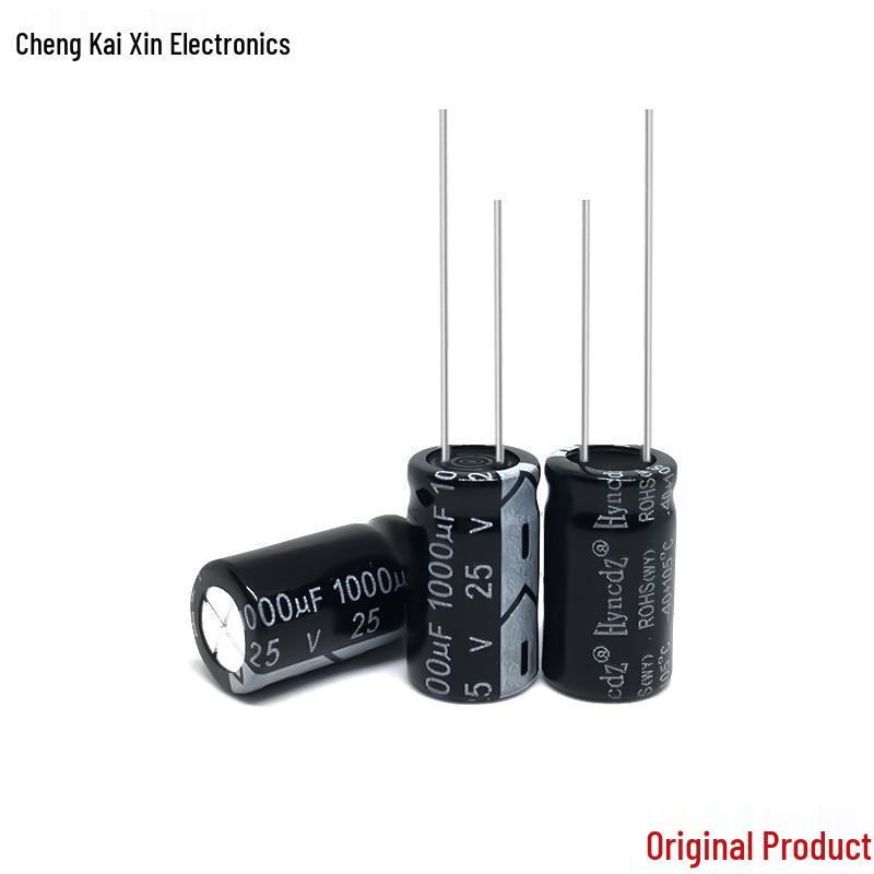 Original Genuine Aluminum Electrolytic Capacitor 25V 1000uF 10x17 uF 