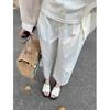 Arch Sole Heightening Casual One-word Sandals Women Spring and Summer Thick-soled Sandals Women