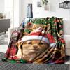Custom Name Christmas Dog Theme Printed Blanket - Perfect for Couch, Bed, Travel & Outdoor Use | Machine Washable, Cozy & Durable.