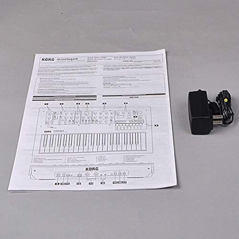 KORG 4 Voice Polyphonic Analog Synthesizer, Minilogue, 37 Key, 16 Step Sequencer, Oscilloscope Mo...