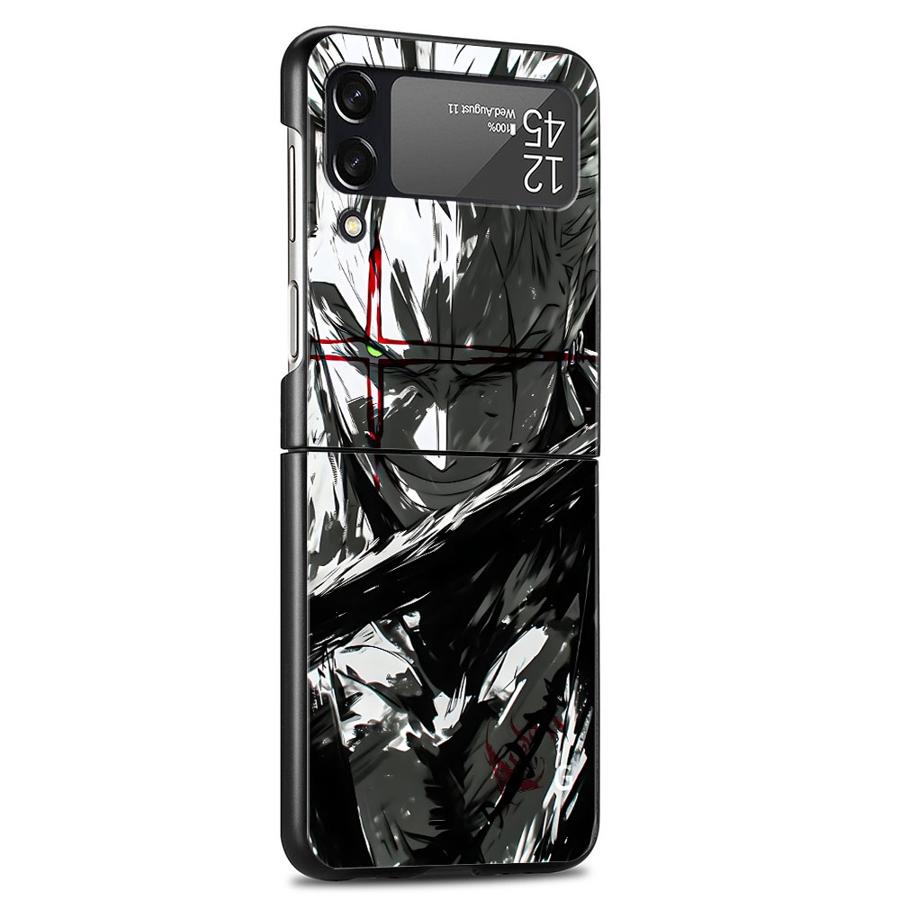 

One Piece Zoro Luffy Back Phone Cover Funda Case for Samsung Galaxy Z Flip 7 6 5 4 3 Flip7 FE Flip3 Flip5 Flip6 Flip4 Galaxy Z Flip3 5G