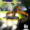 Five Head Lamp Strong Light Rechargeable Fishing Lamp Long Beam Super Bright Head Mounted LED Miner's Lamp Flashlight