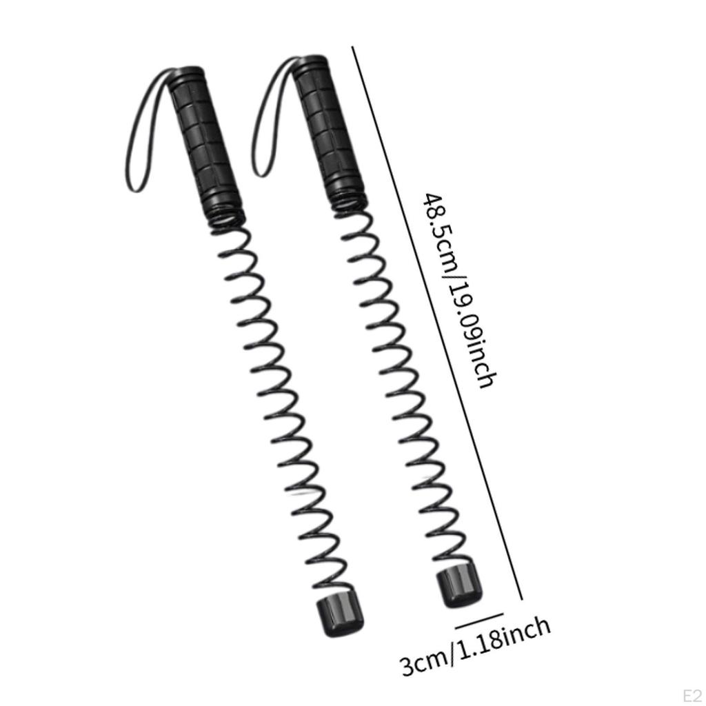 2 Stück Seillose Battle Ropes für Erwachsene Krafttraining Workout Heim-Fitnessstudio Schwarz