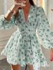 Short Lace Print Dress