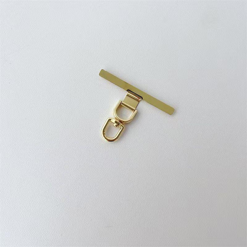 Ultra-thin 360° Rotating Stainless Steel Phone Lanyard Clip with Anti-Lost Universal Back Sticker