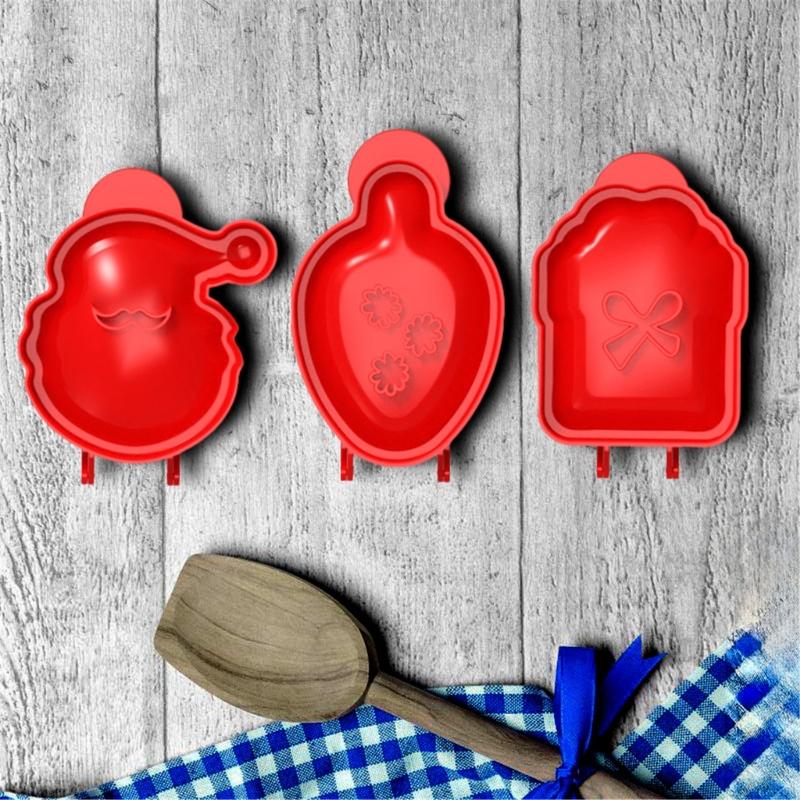 1/3 Stück Handkuchenformen Teigdrücker Taschenpie-Formen Weihnachten Nikolaus Kastenform Kleiner Kuchenmacher Geschenk für Backliebhaber