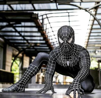 Costume Black Red Raimi Tobey Maguire Spider Man Cosplay Superhero Zentai Suit Halloween Costumes Adults Kid Elastic