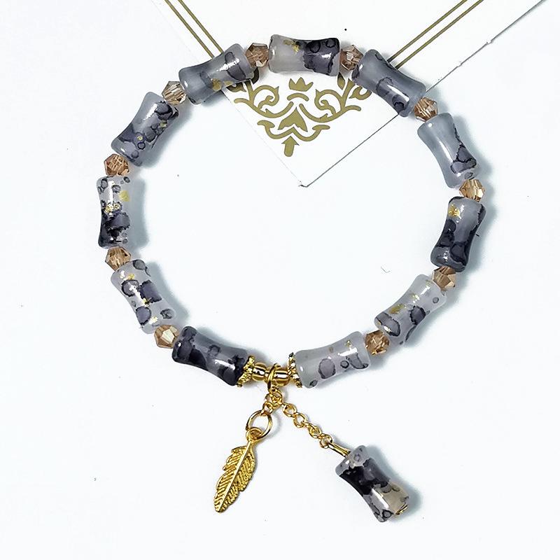 Elegant Crystal Butterfly Beaded Bracelet