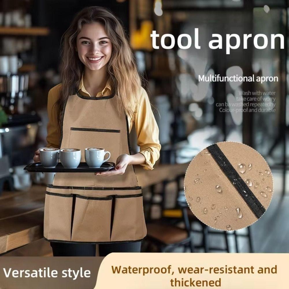 

Multifunctional Garden Tool Apron Oxford Belt Woodworking Tool Bag Tool Kit Hanging коричневий